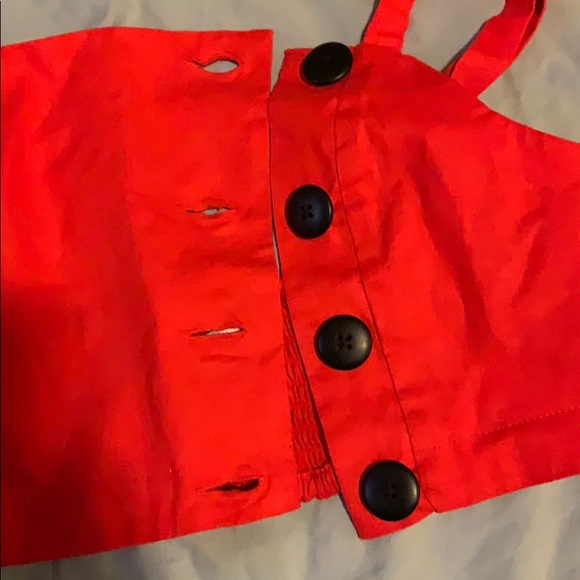 Red crop top - Picture 6 of 6